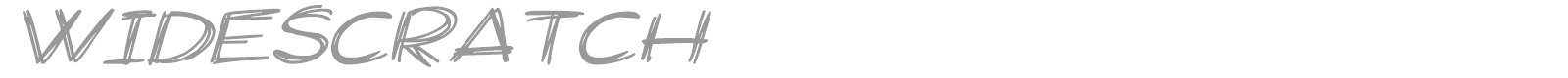 Wide Scratch font preview